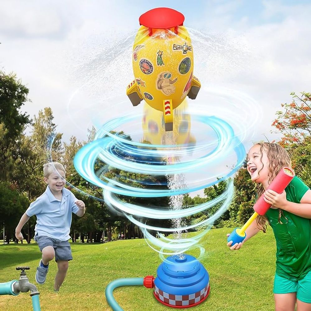 Jouet Fusée Arroseur – Sprinkler Fusée à Pression d’Eau pour Jardin