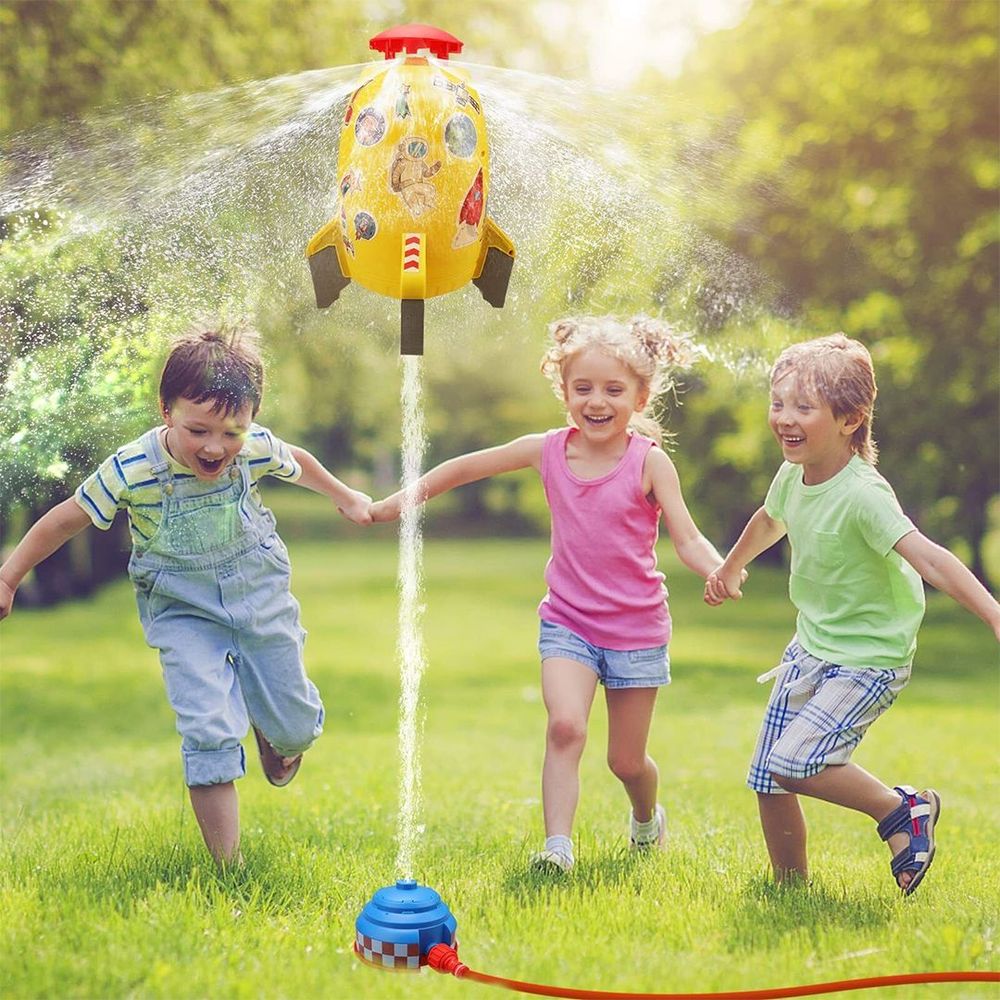 Jouet Fusée Arroseur – Sprinkler Fusée à Pression d’Eau pour Jardin