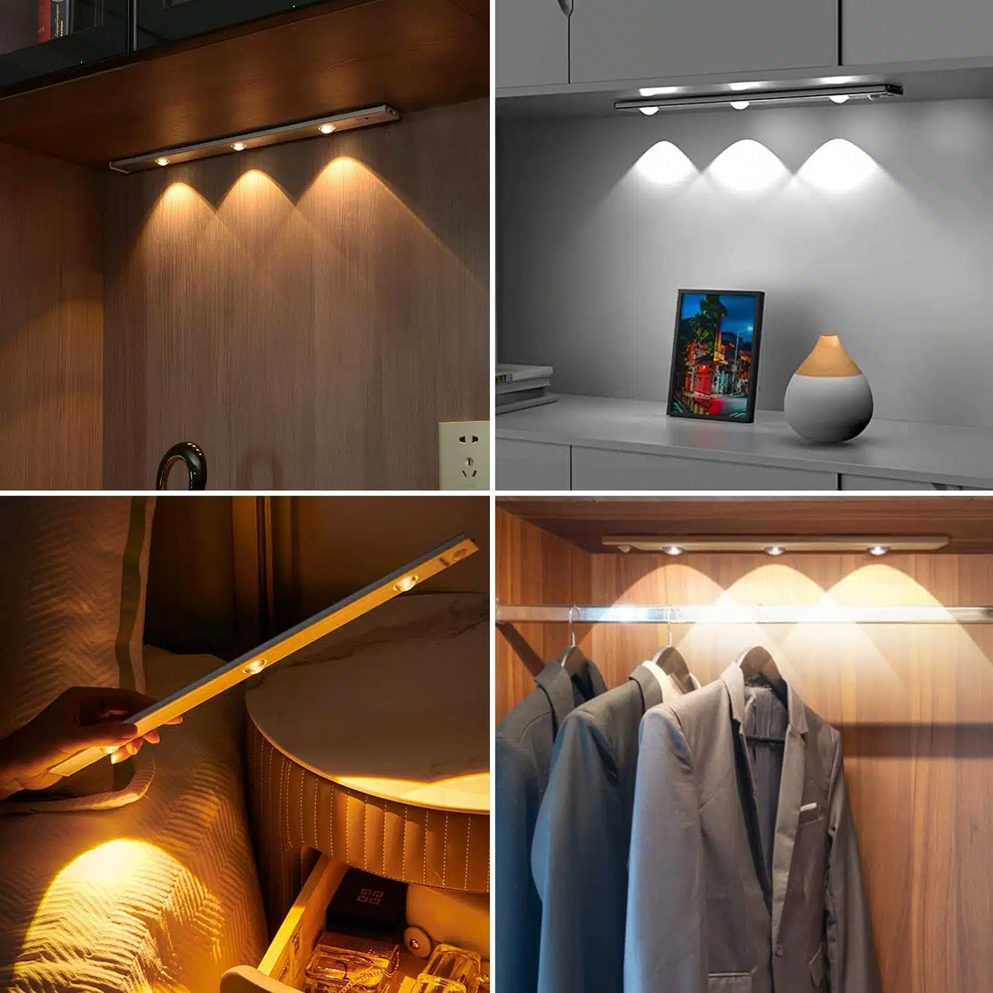 Lumière LED Intelligente à Détection de Mouvement - Ultra-Fine et Rechargeable