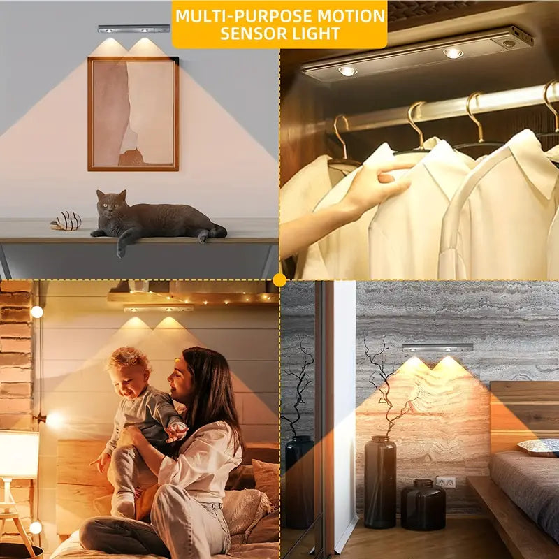 Lumière LED Intelligente à Détection de Mouvement - Ultra-Fine et Rechargeable