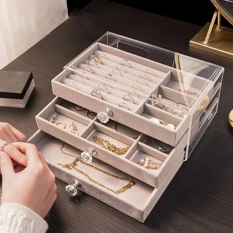 Coffret de Rangement de Bijoux Multifonctionnel