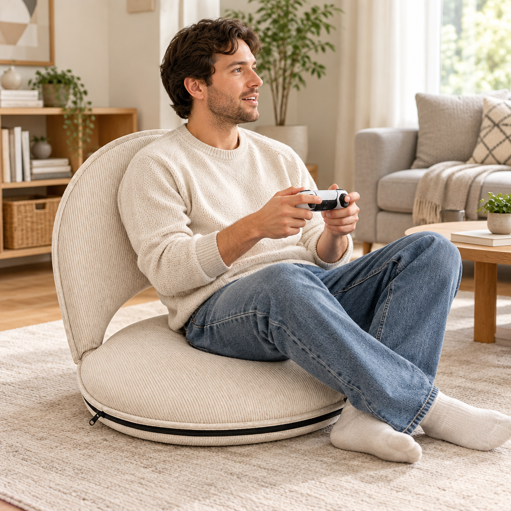 Moment de détente avec une manette de jeu