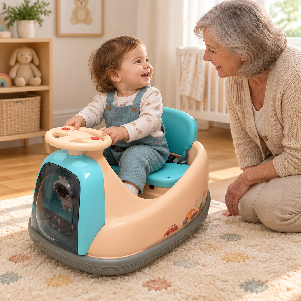 Moment de jeu avec grand-mère