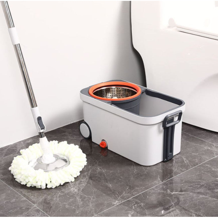 Seau Essoreur Rotatif avec Accessoires Complets
