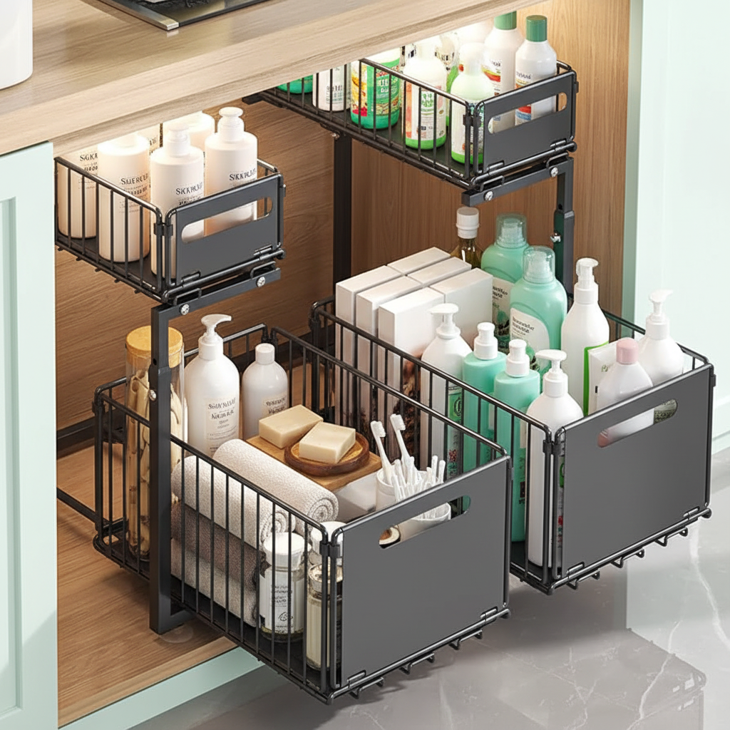Organisateur salle de bain