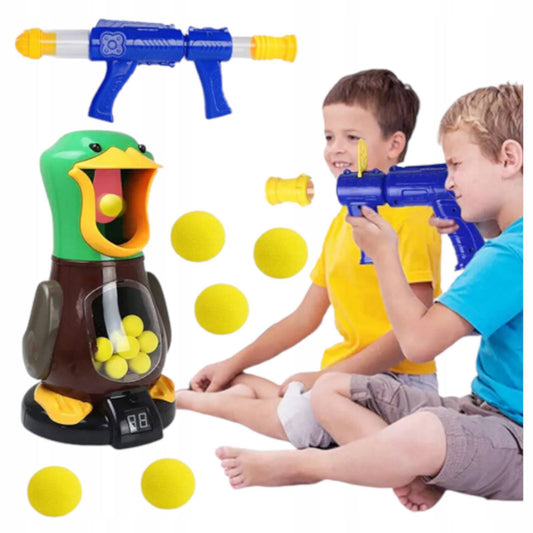 Jouet de Tir “Frappe le Canard” Interactif avec Sons, Lumières et Balles Souples pour Enfants