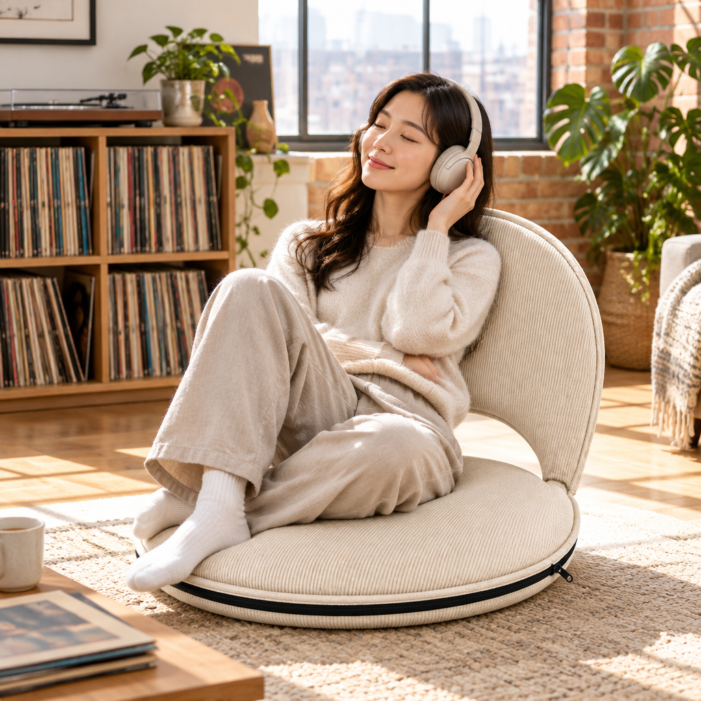 Pause musique dans un loft