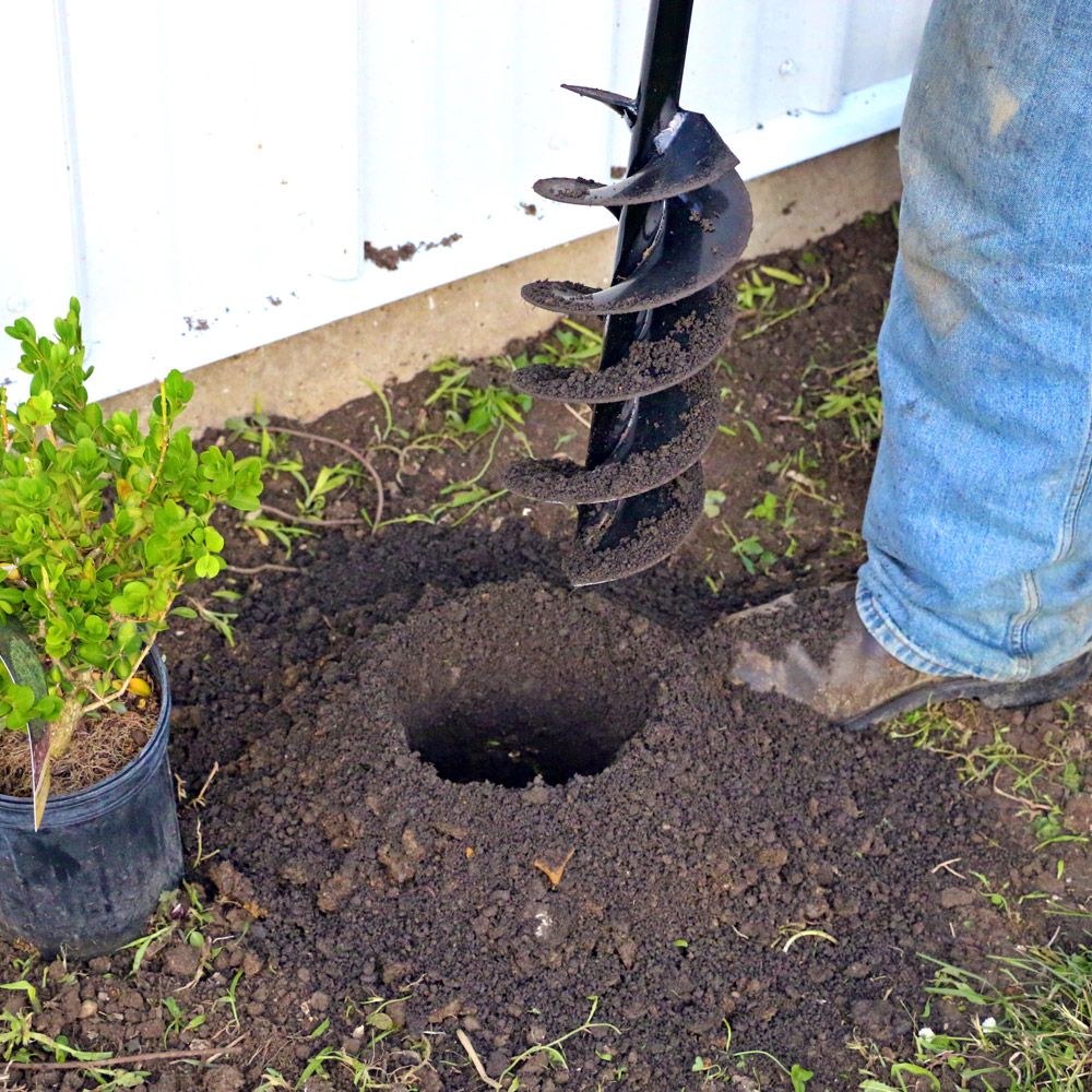 Foret tarière de jardin en acier – accessoire pour perceuse pour plantation Facile