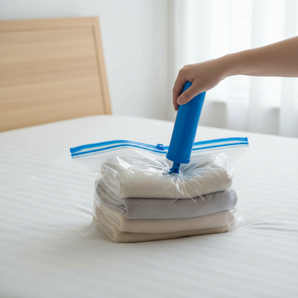 Pompe manuelle sac sous vide