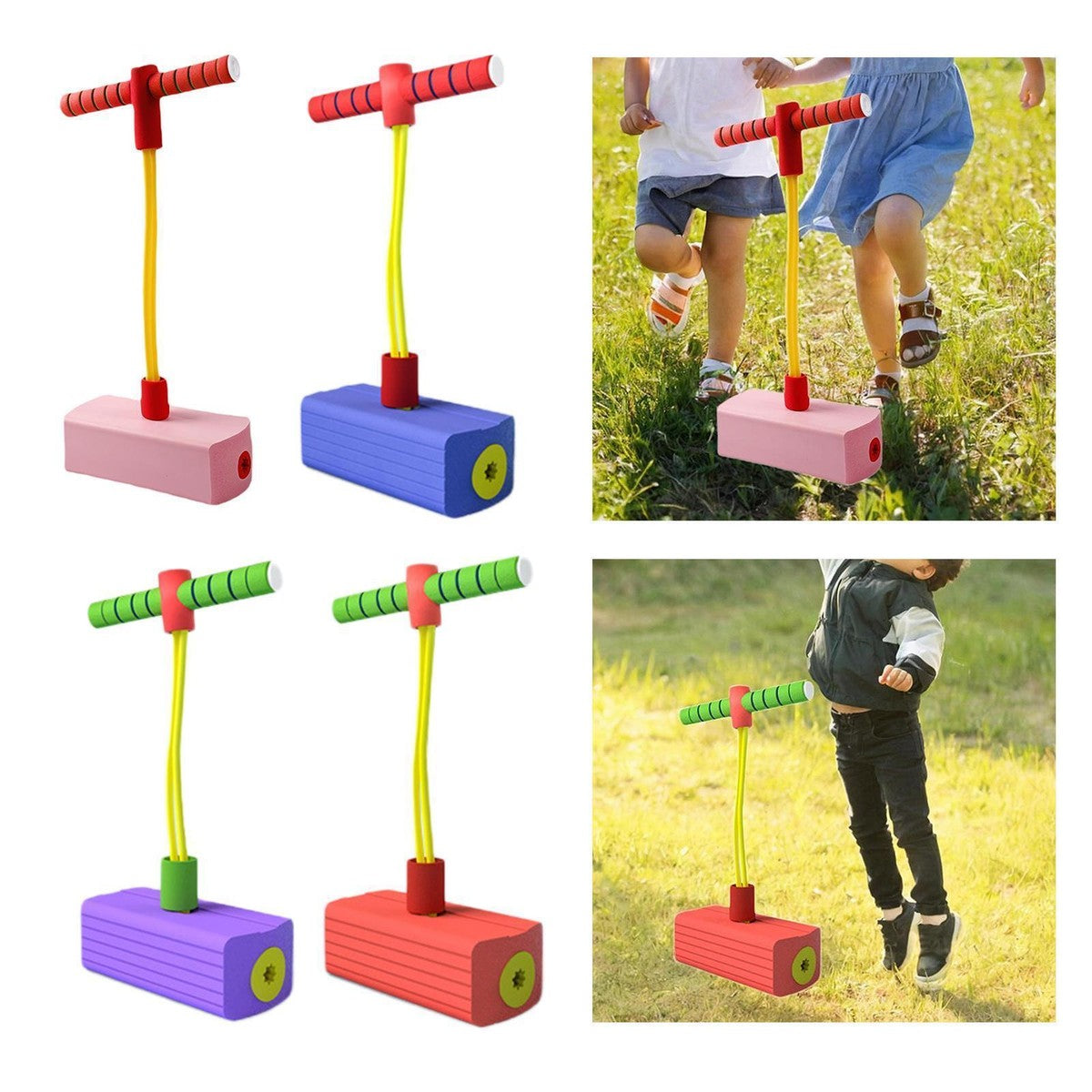 Un pogo stick / jouet sauteur pour enfants