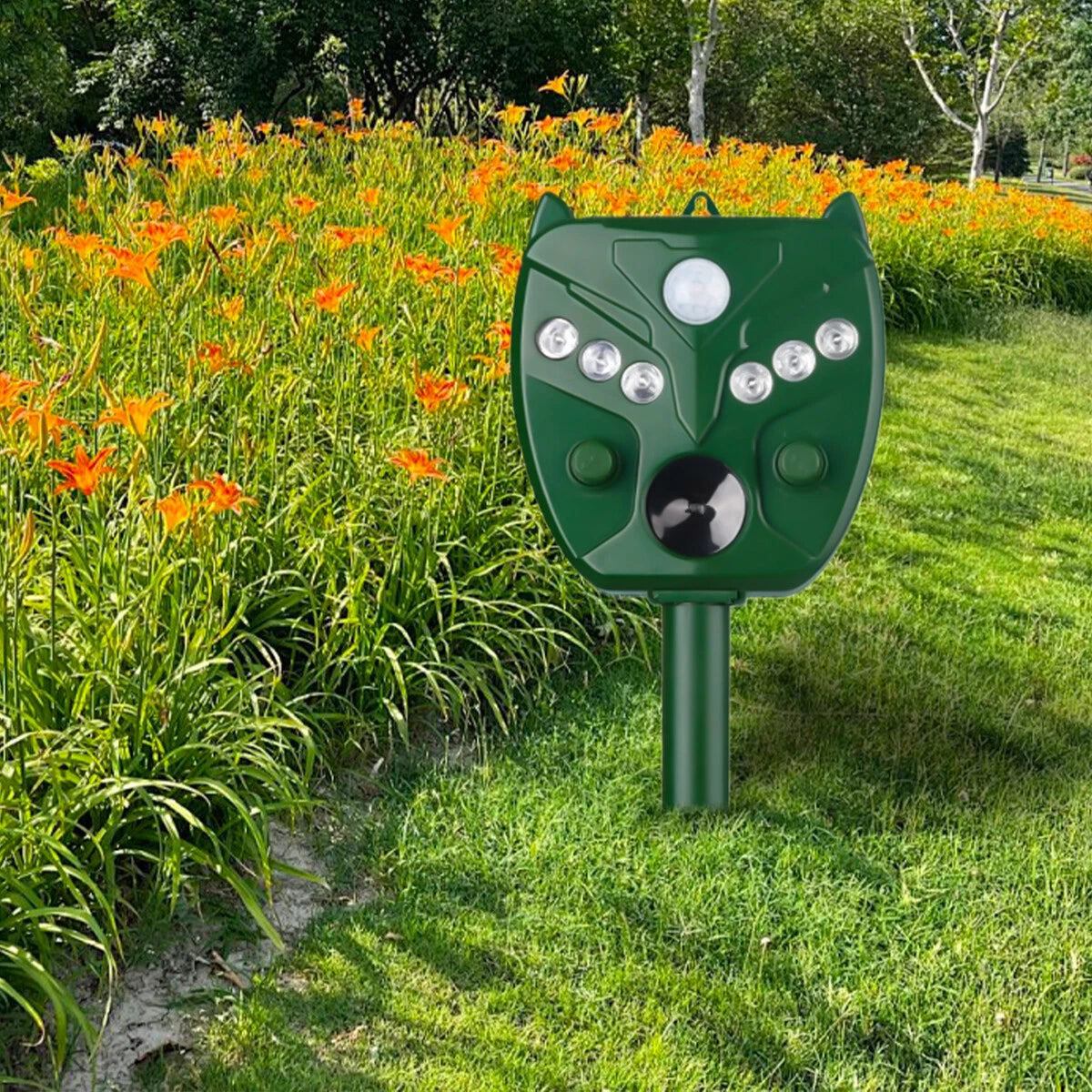 Répulsif Solaire Ultrasonique pour Animaux et Oiseaux
