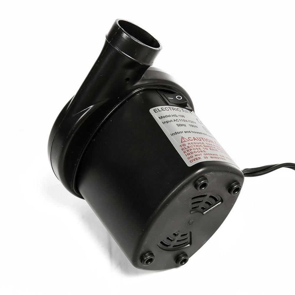 Pompe Électrique Multifonction 3-en-1 – Aspiration, Gonflage & Dégonflage Portable