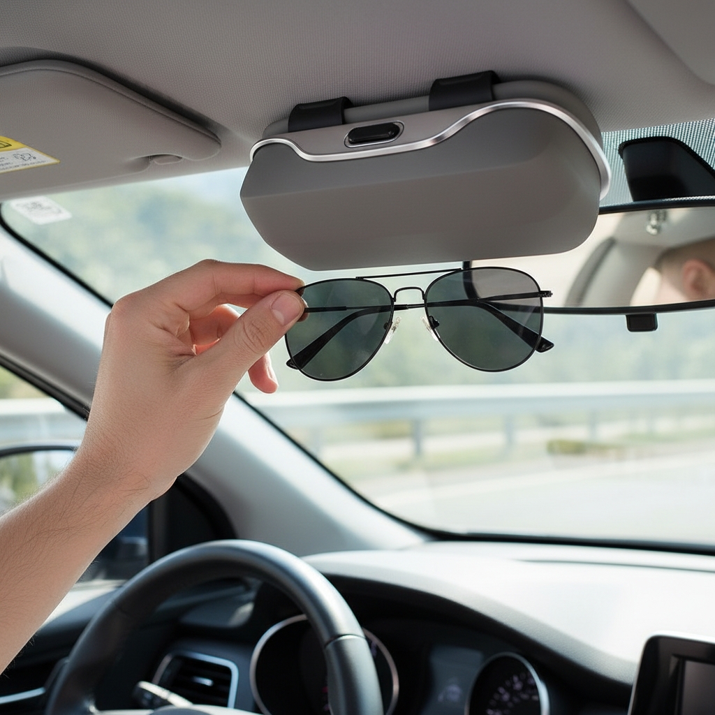 Utilisation du porte-lunettes